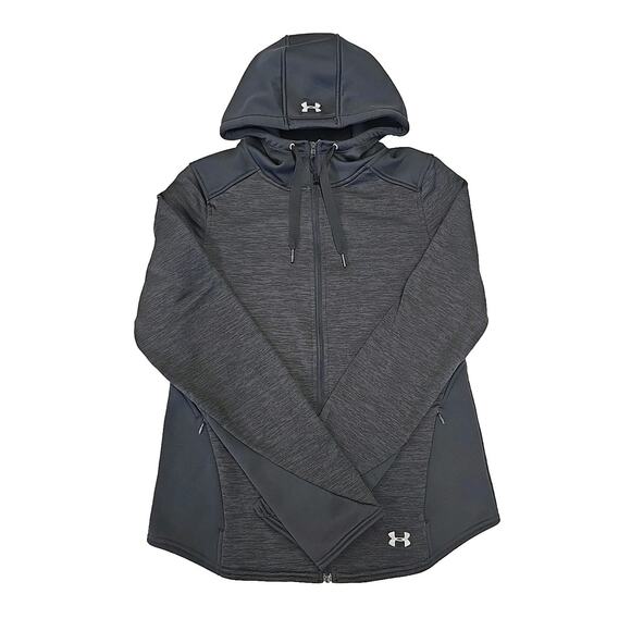 Under Armour Womens UA Swacket Sz M Hooded Full Zip Activewear Jacket Athletic - Picture 1 of 8